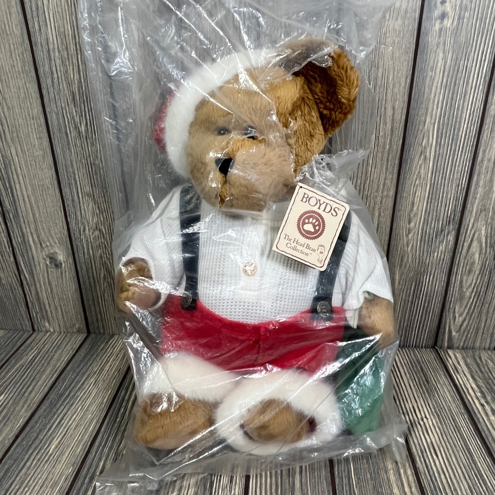 Boyds Bear Jolly Ol St Nick Plush 16" Brown Santa Christmas Holiday Toy 904350